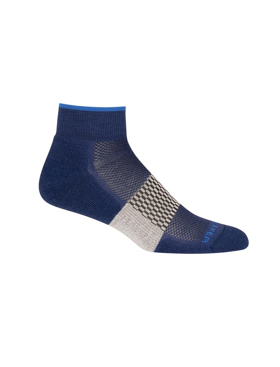 Royal Navy / Lazurite Men's Icebreaker Merino Multisport Light Mini Socks | USA 1030MQZA